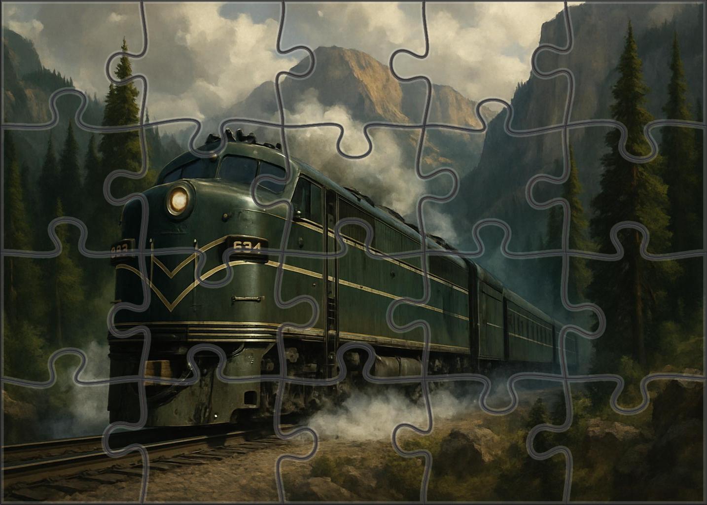Emerald Ridge Coal Hauler Large Format Puzzle