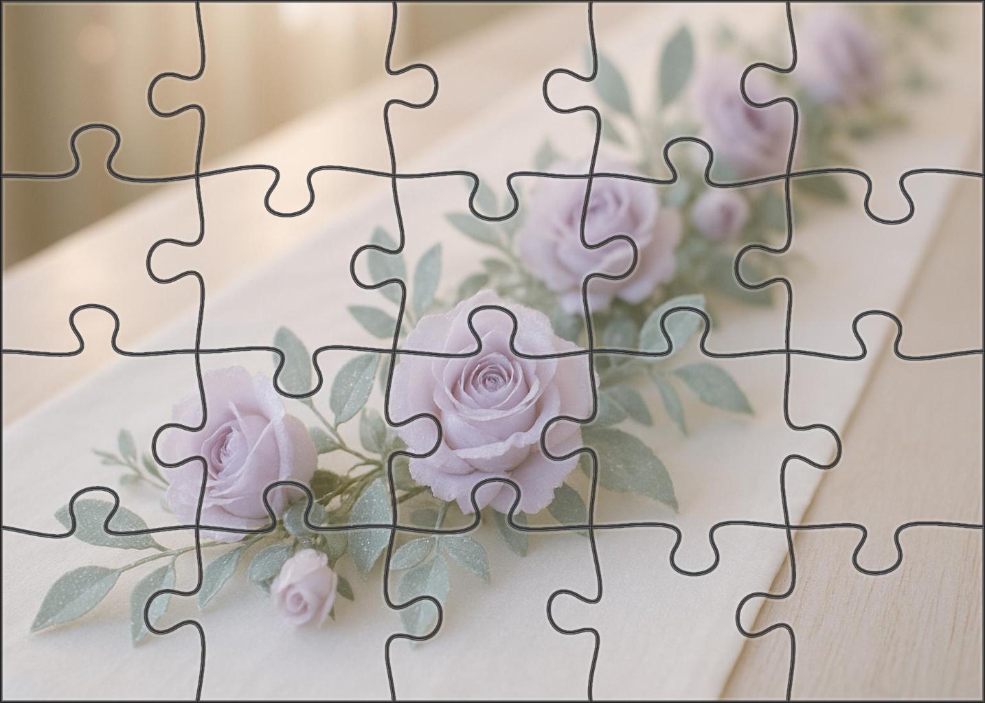 Frosted Morning Table Garland 200 Piece Puzzle