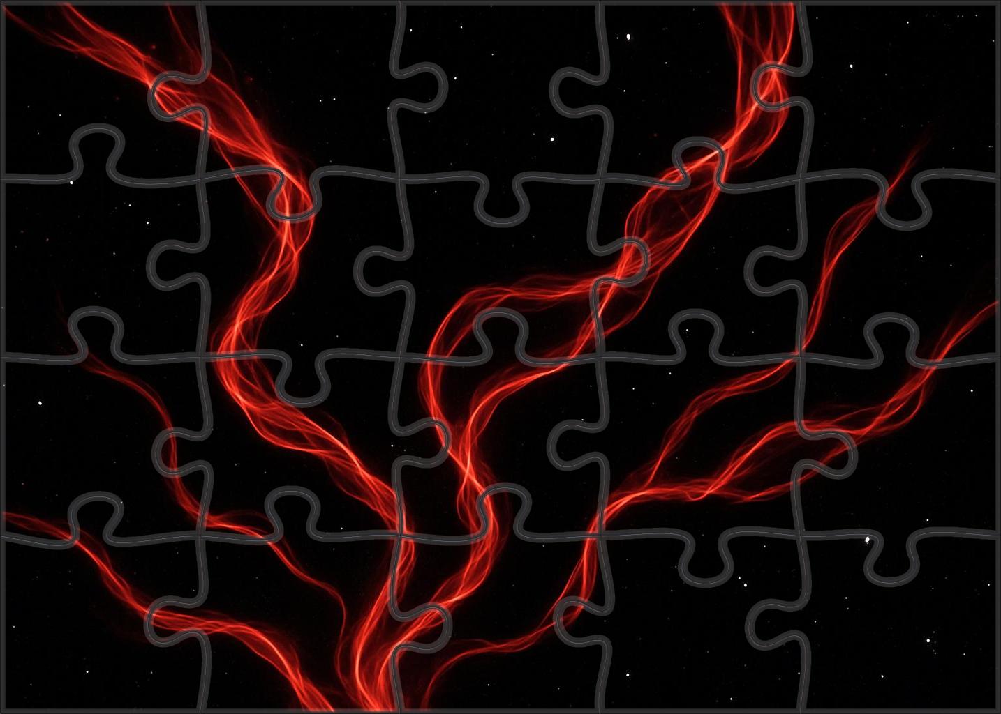 Crimson Superheated Gas Filaments 100 Piece Puzzle
