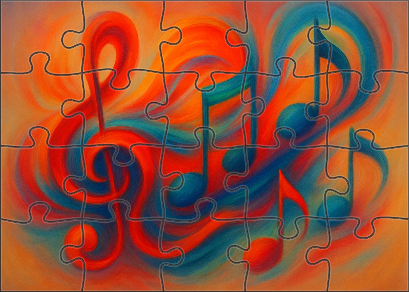 Chromatic Symphony Of The Mind 20 Piece Puzzle