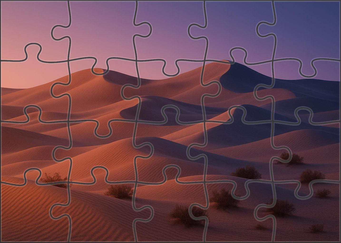 Desert Twilight Mirage Easy Puzzles