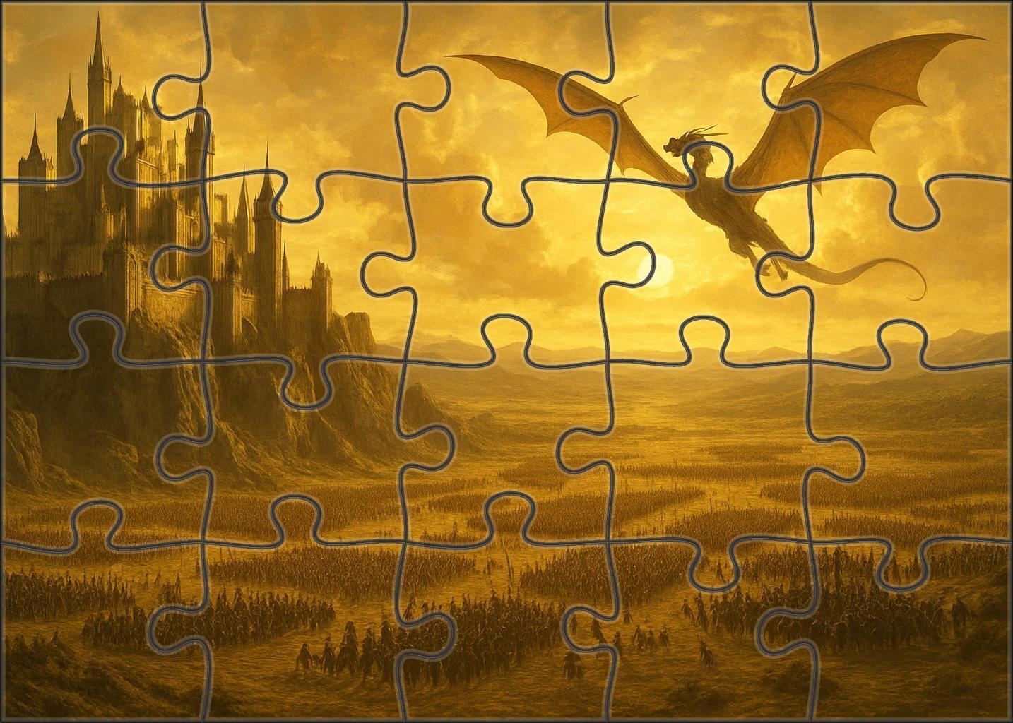 High Fantasy Epic Saga Monumental Battles And Enchanted Realms In Lush Cinematic Detail Easy Puzzles