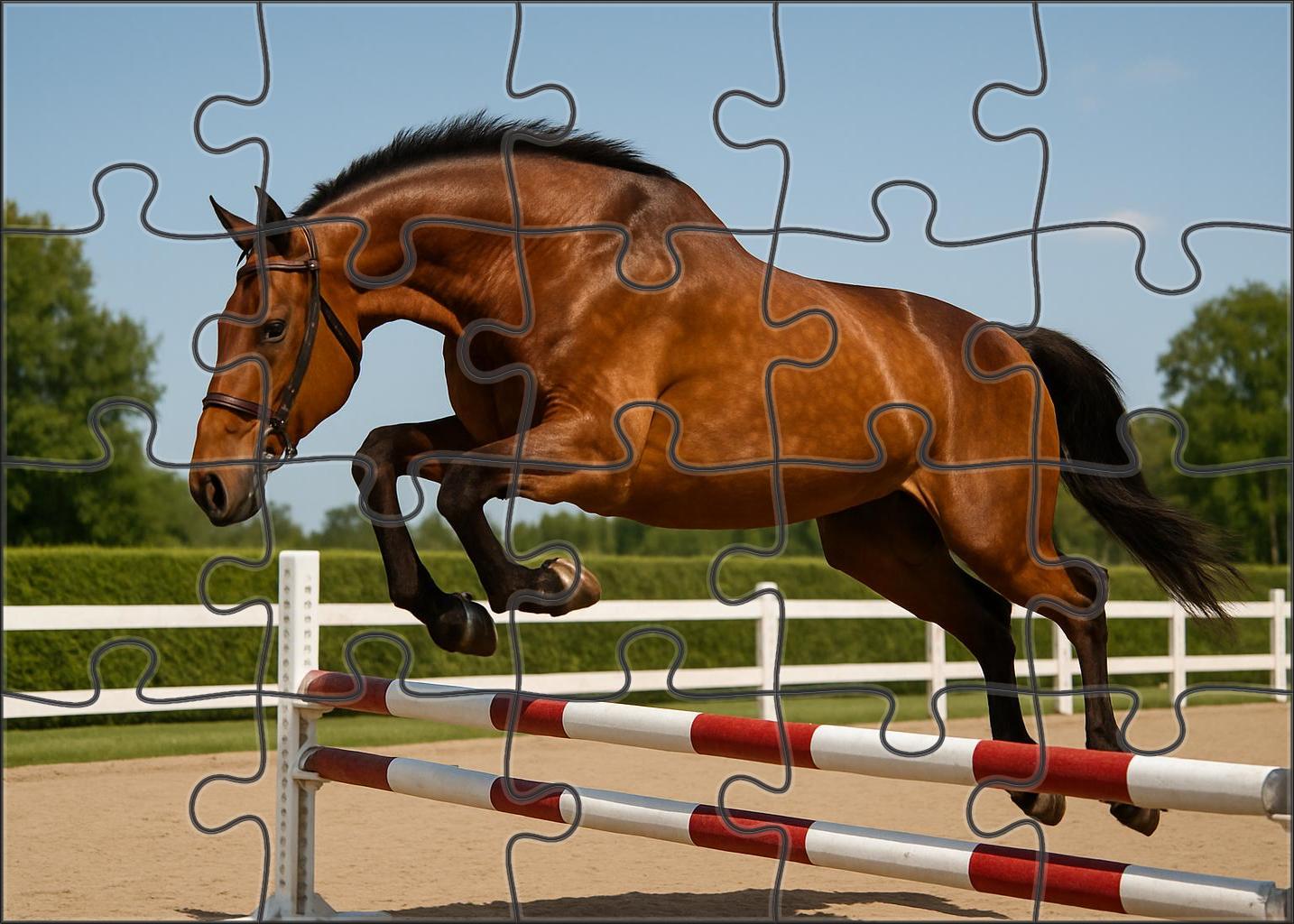 Golden Horizon Hunter Warm Bay With Smooth Jumping Style 500 Piece Puzzle