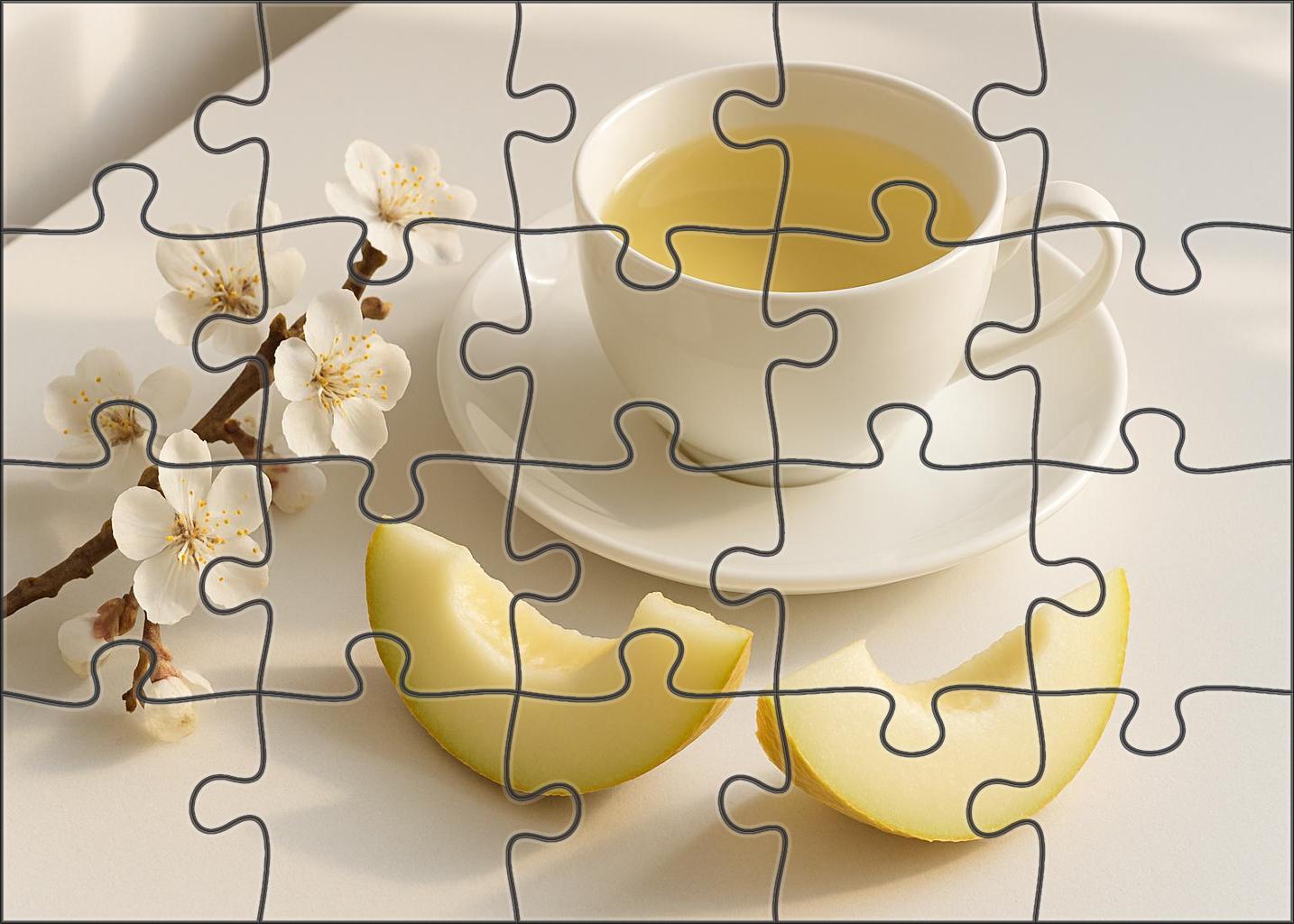 Silver Moon White Tea 500 Piece Puzzle