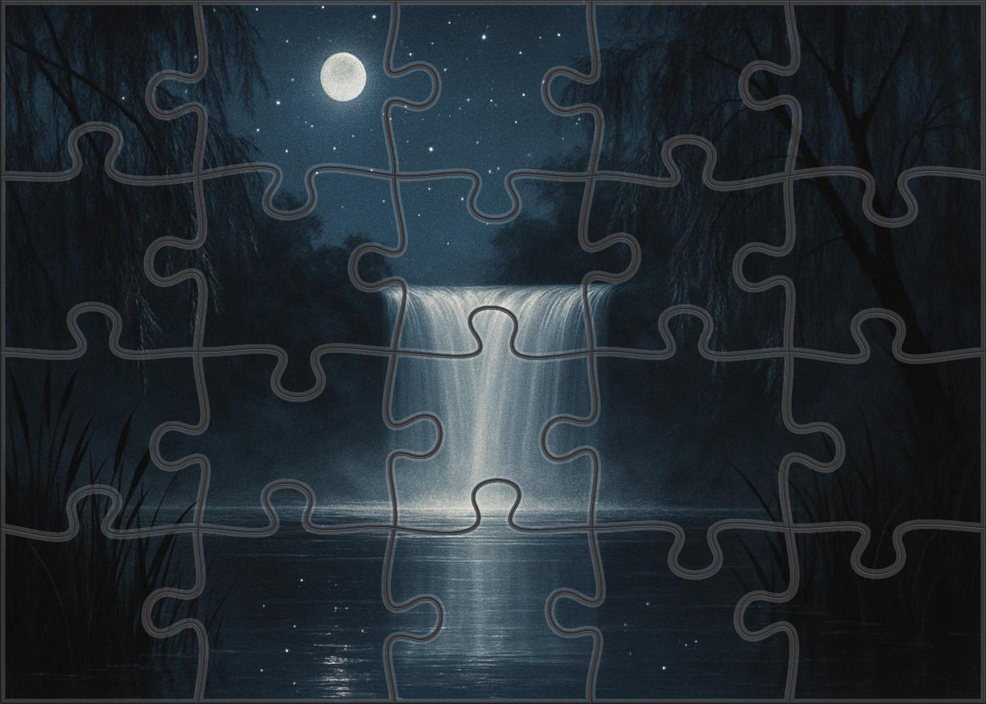 Moonlit Crystal Stream 200 Piece Puzzle