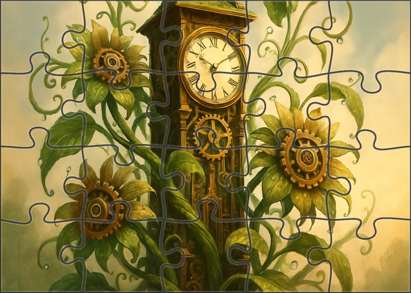 Clocktower Garden Gala 300 Piece Puzzle