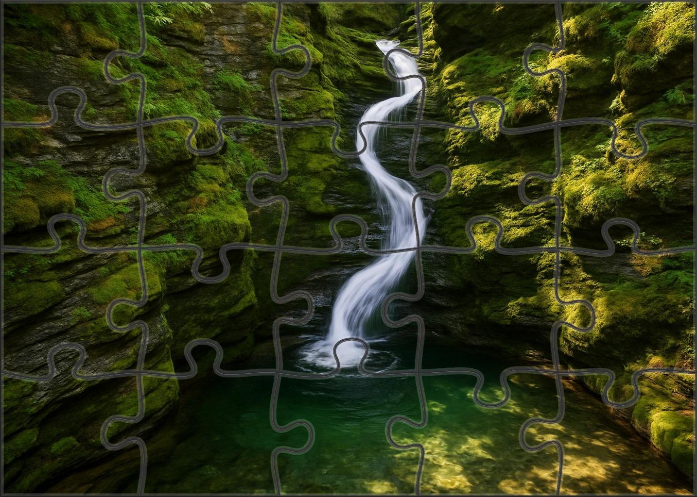 Emerald Spiral Falls Family Puzzles