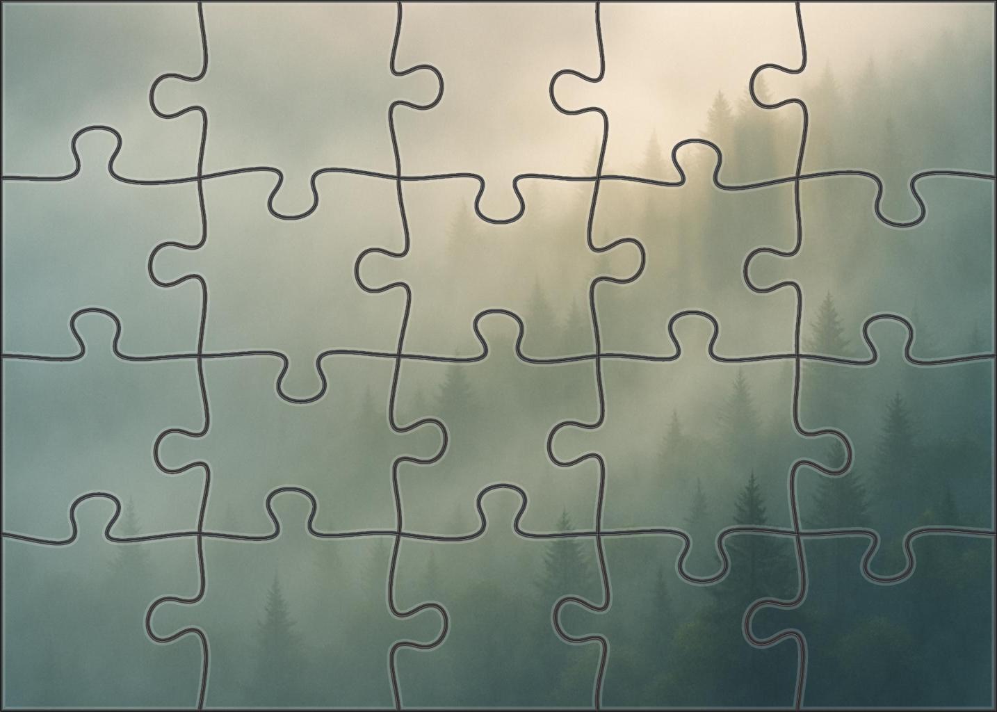 Misty Forest Ridge 200 Piece Puzzle