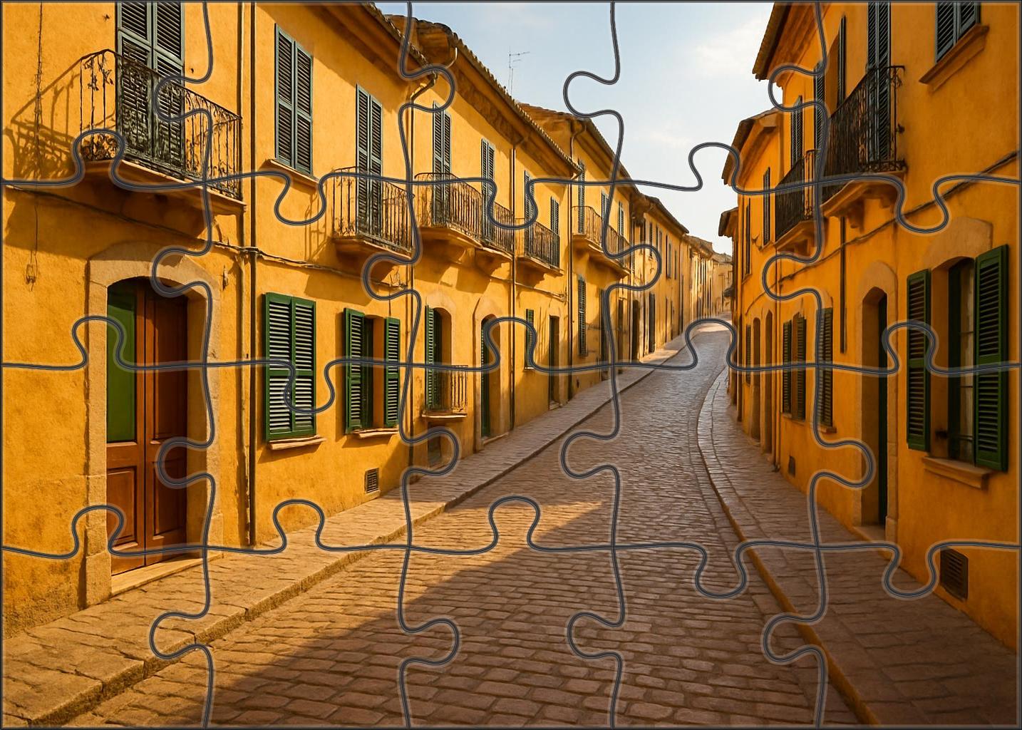 Saffron Terrace 1000 Piece Puzzle