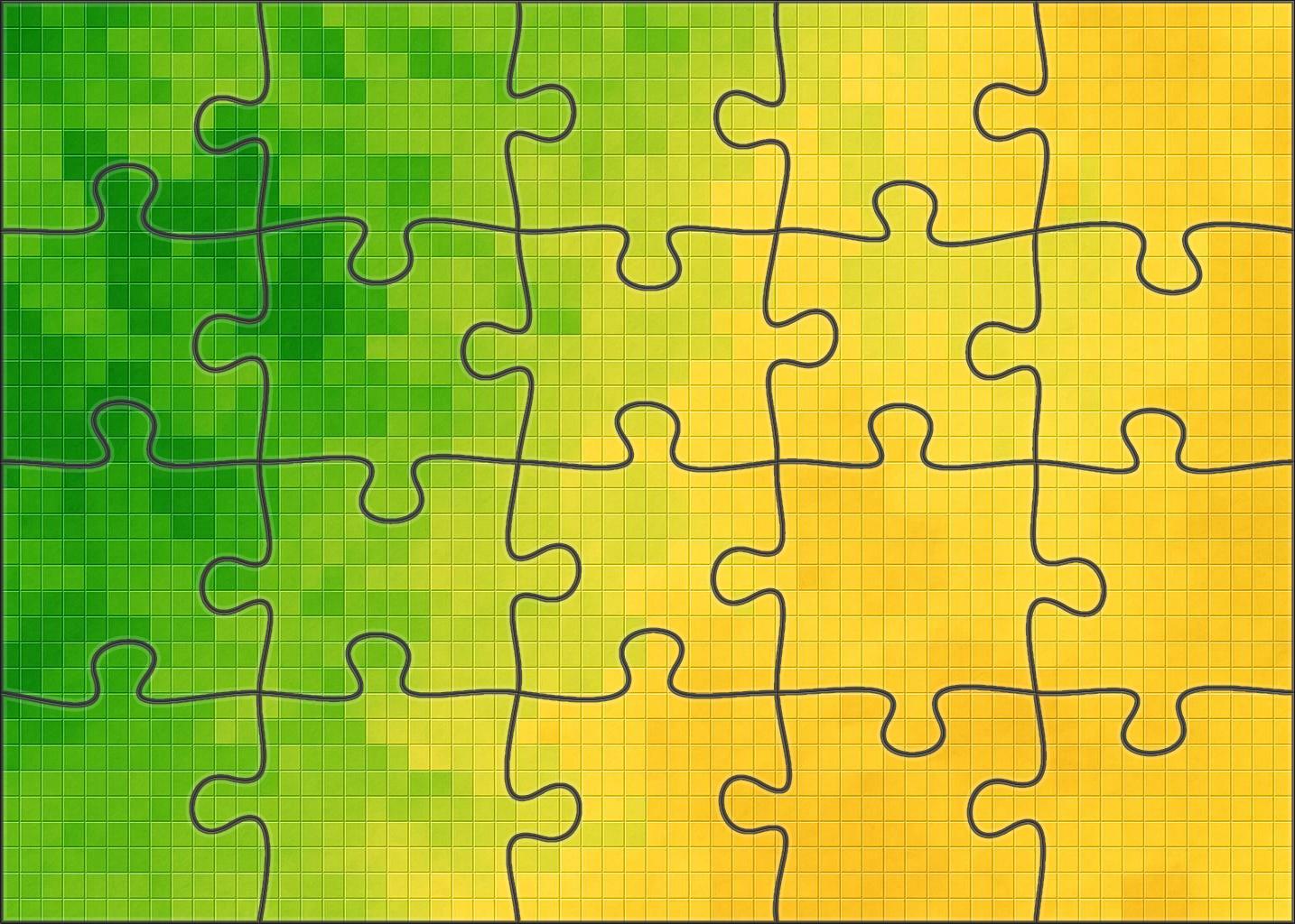 Vegetation Density Raster Visualization Puzzle Collection