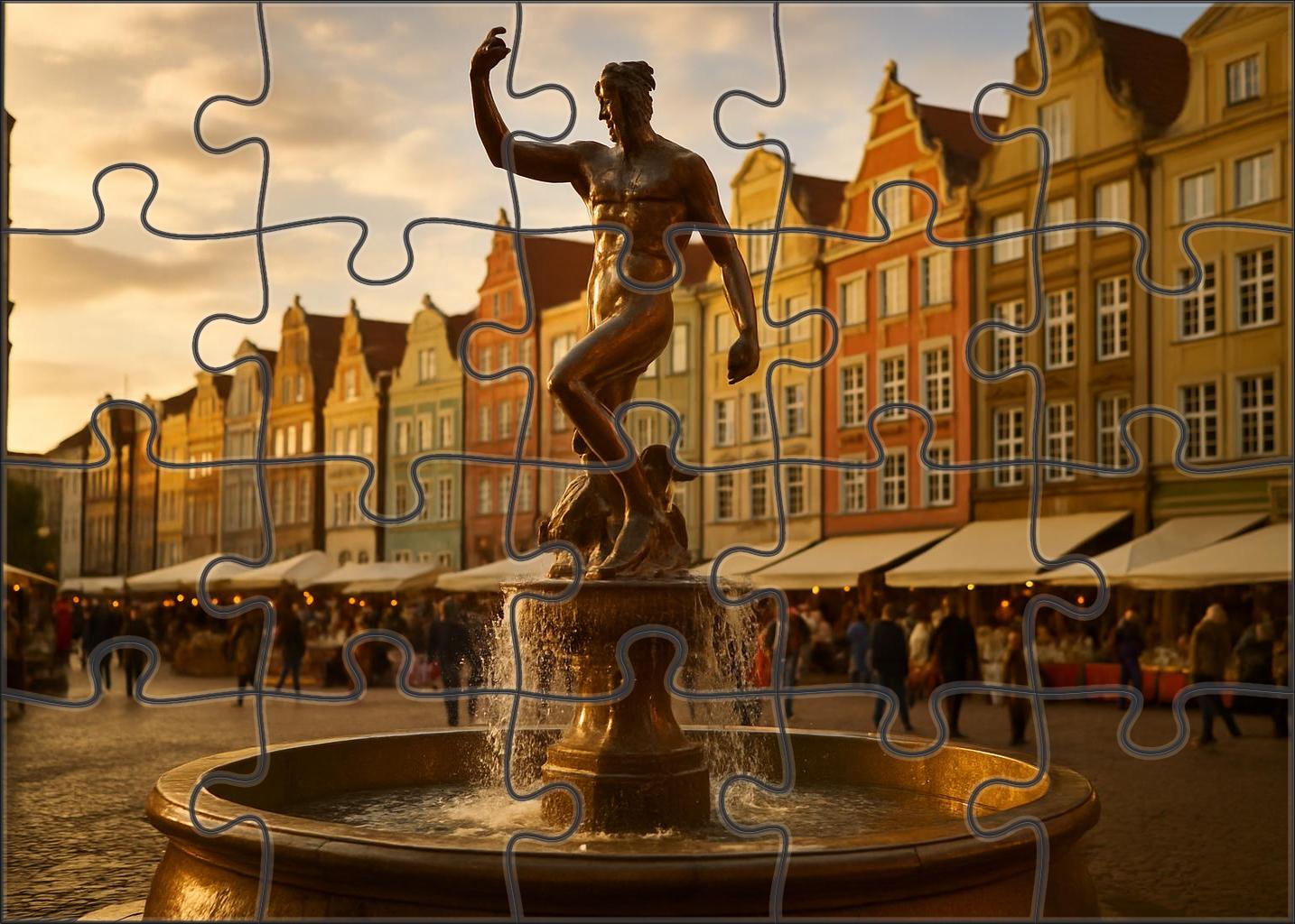 Neptune Fountain Located In Gdask Poland Recognized By 6107 Worldwide As A Symbol Of Maritime Heritage Easy Puzzles