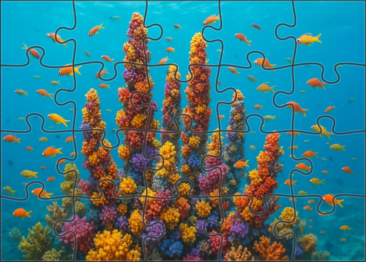 Coral Spire Gardens 1000 Piece Puzzle