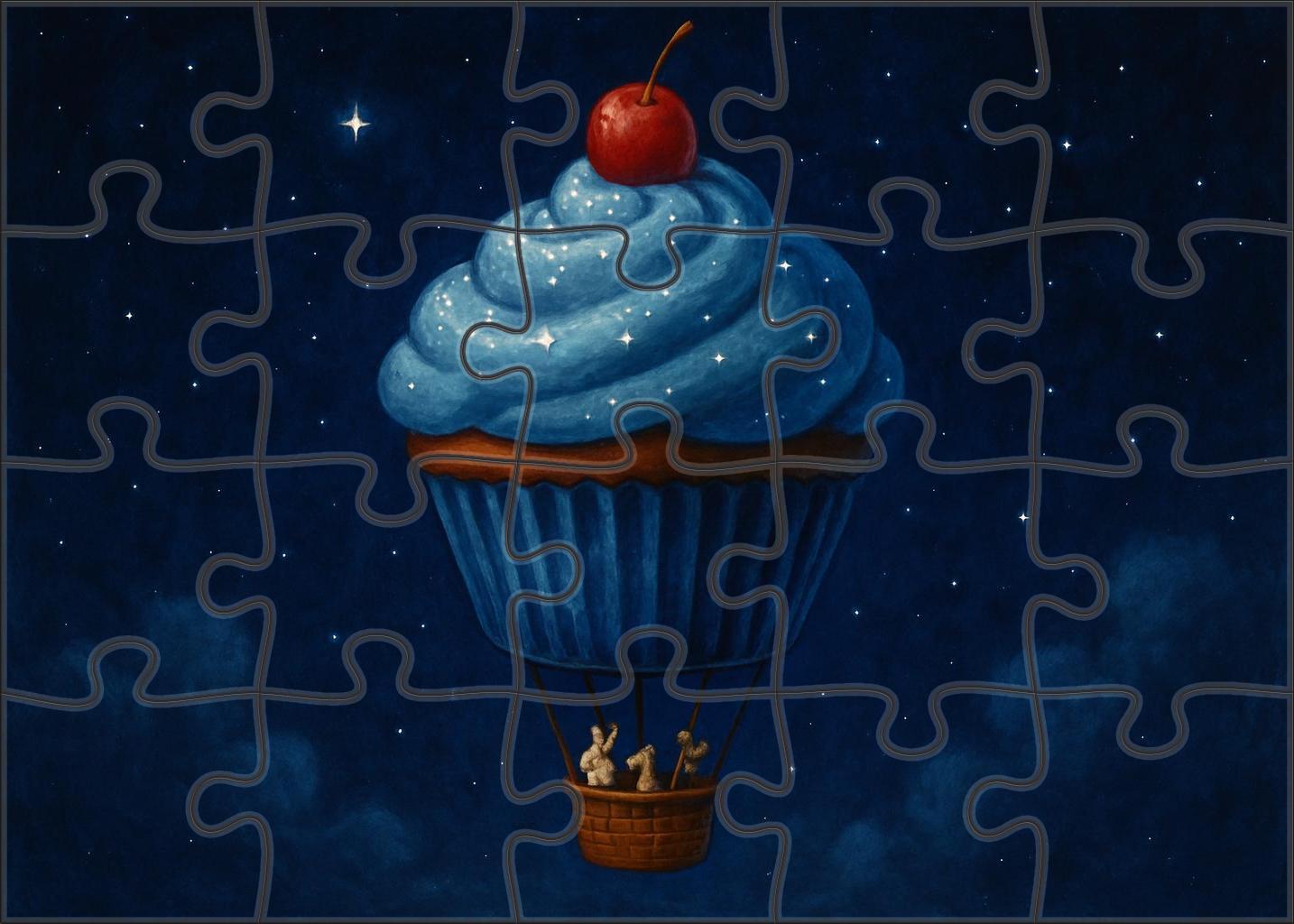 Midnight Cupcake Airship Puzzle Challenge