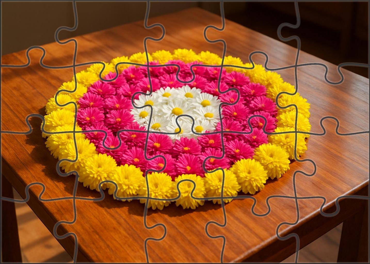 Vibrant Spring Tabletop Display Family Puzzles