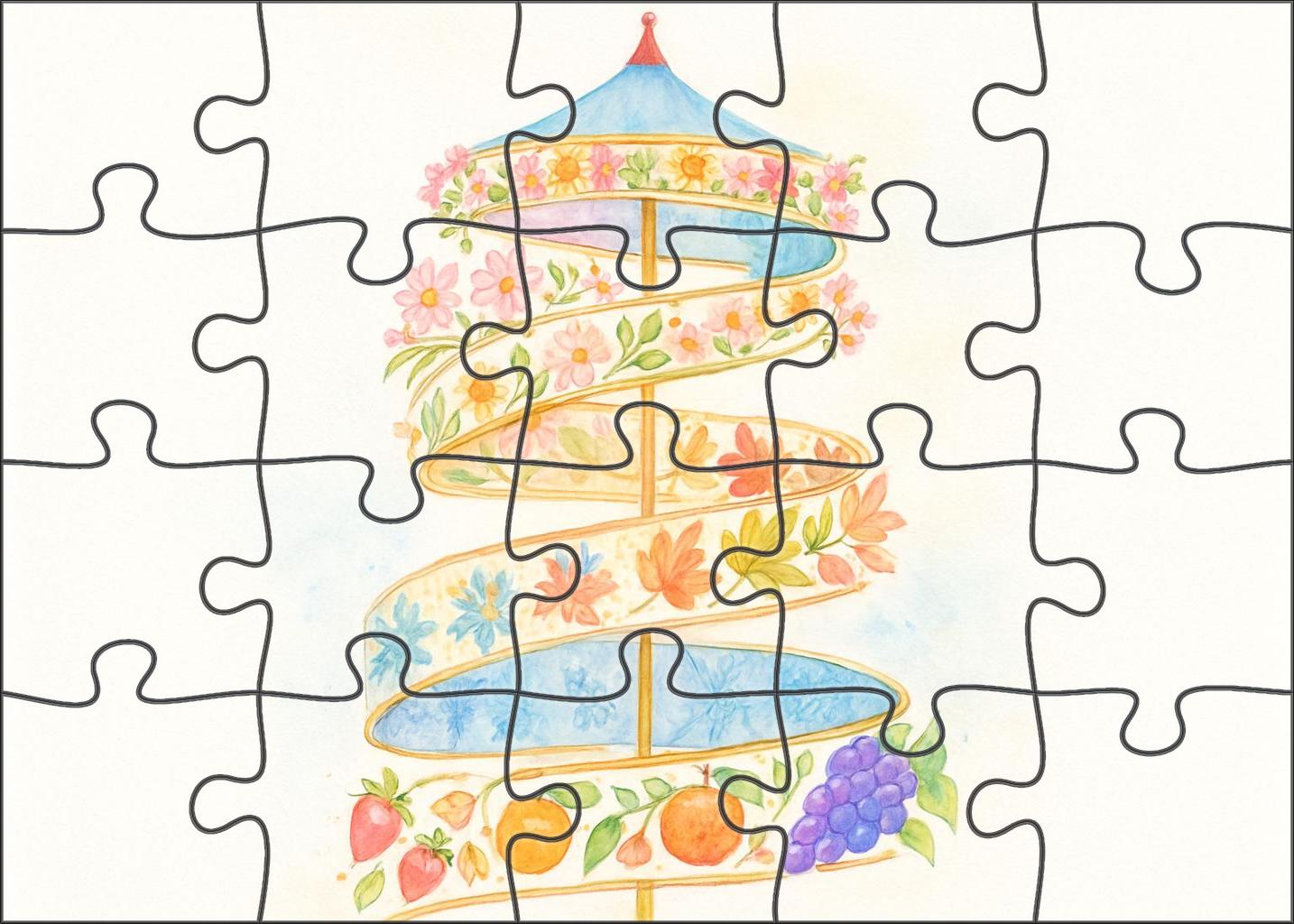 Spiral Carousel Of Seasons Puzzle Challenge