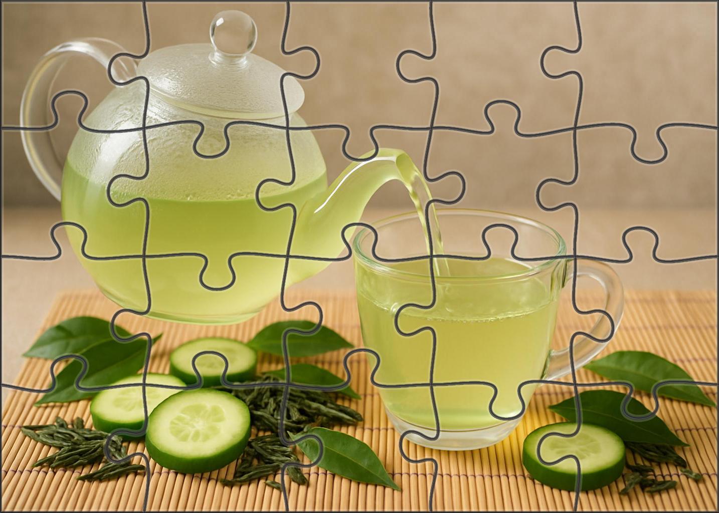 Luminous Garden Green Tea Puzzle Fun