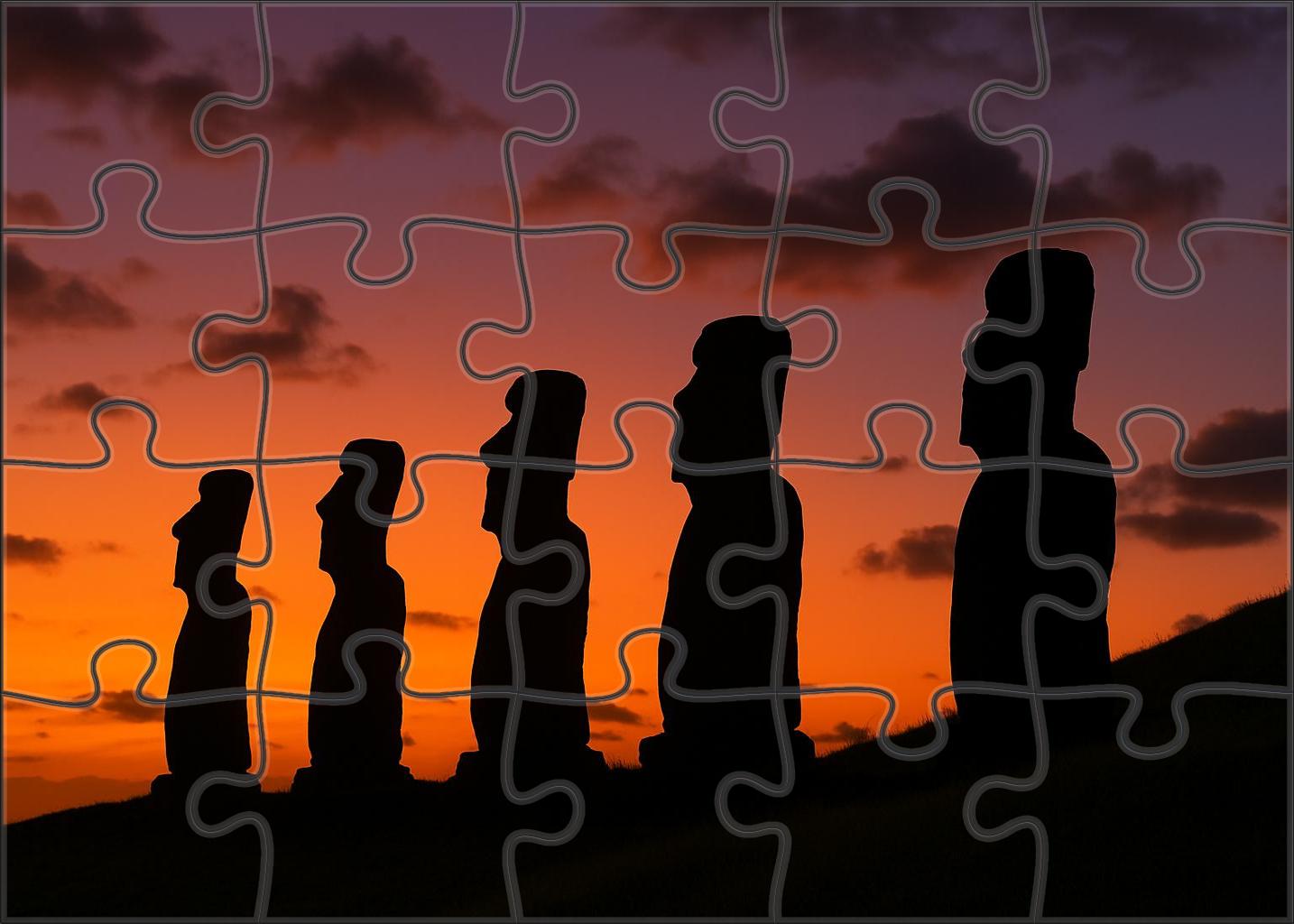 The Moai Statues Of Easter Island Scattered Across Easter Island Chile Recognized By 6575 Globally As Mysterious Monolithic Guardians Of Polynesian Culture 20 Piece Puzzle