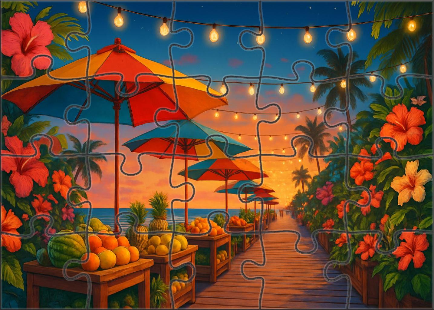 Seaside Summer Revelry Puzzle For Adults