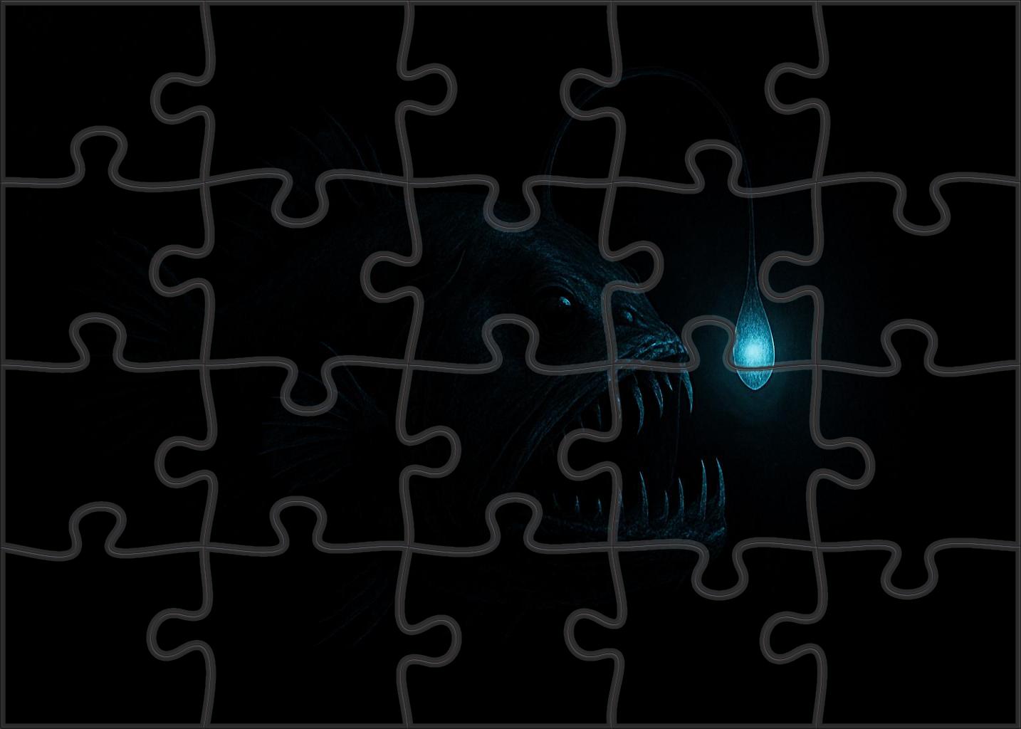 Glintjaw Anglerfish Abyssal Ambusher With A Dazzling Lure 200 Piece Puzzle