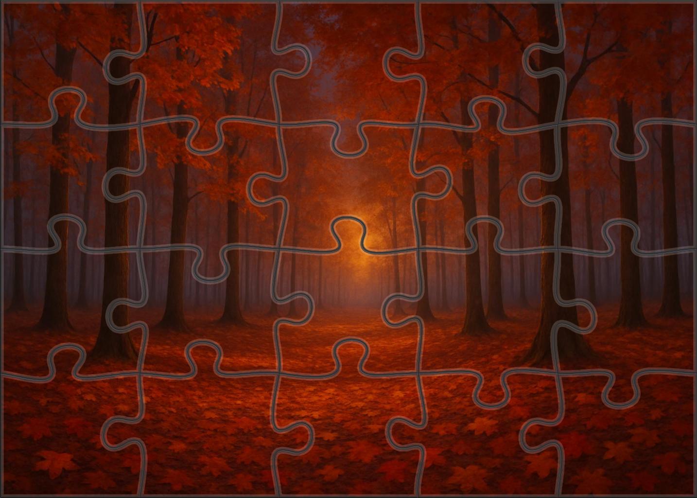 Autumn's Elegy Unique Puzzle Design