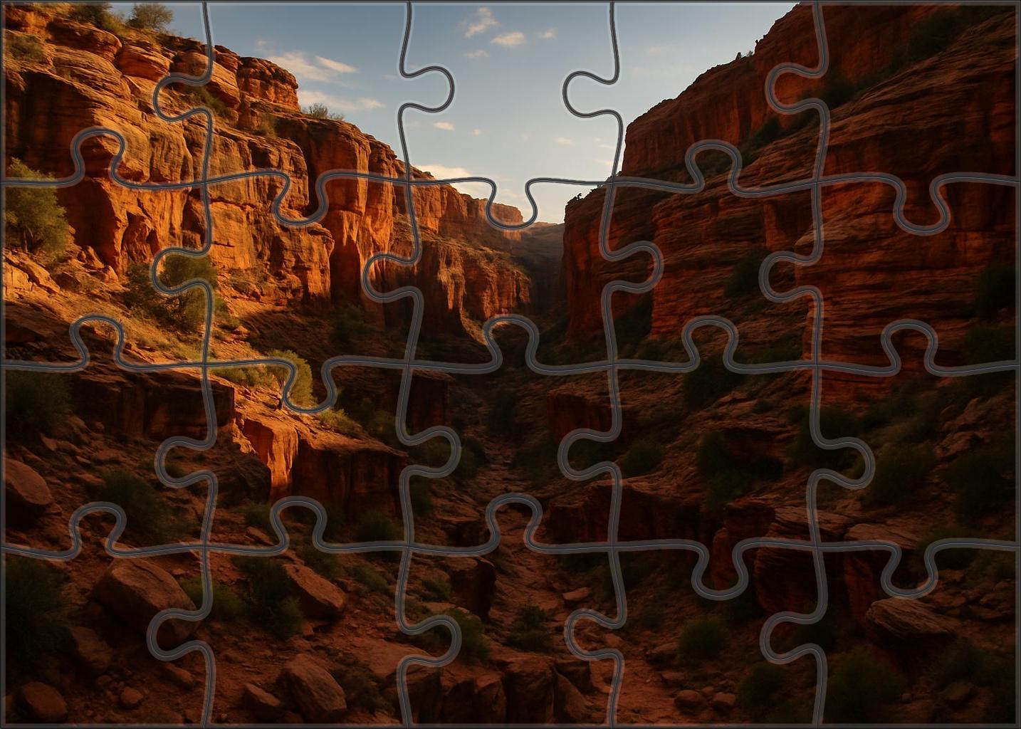 Sunlit Canyon Overlook 500 Piece Puzzle