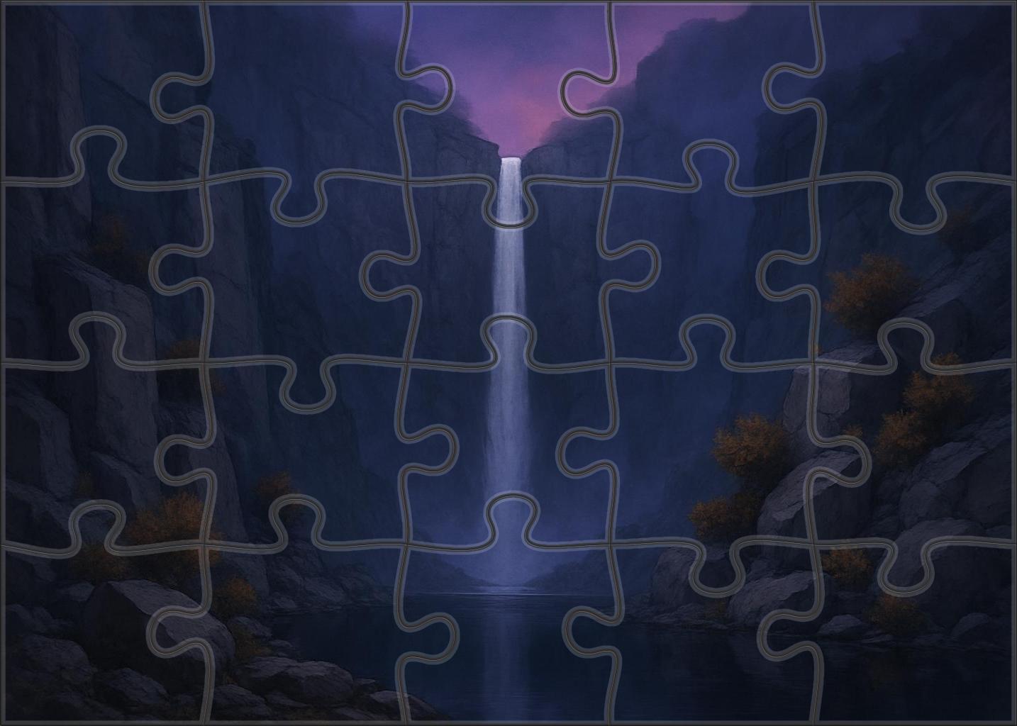Twilight Ribbon Plunge Large Format Puzzle