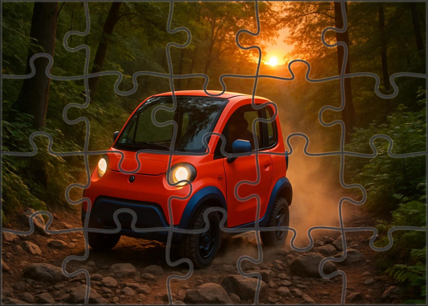 All-terrain Electric Microcar 1000 Piece Puzzle