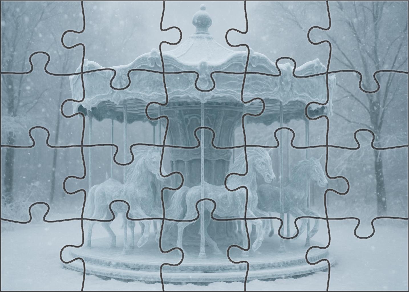 The Carousel Of Frozen Echoes 1000 Piece Puzzle