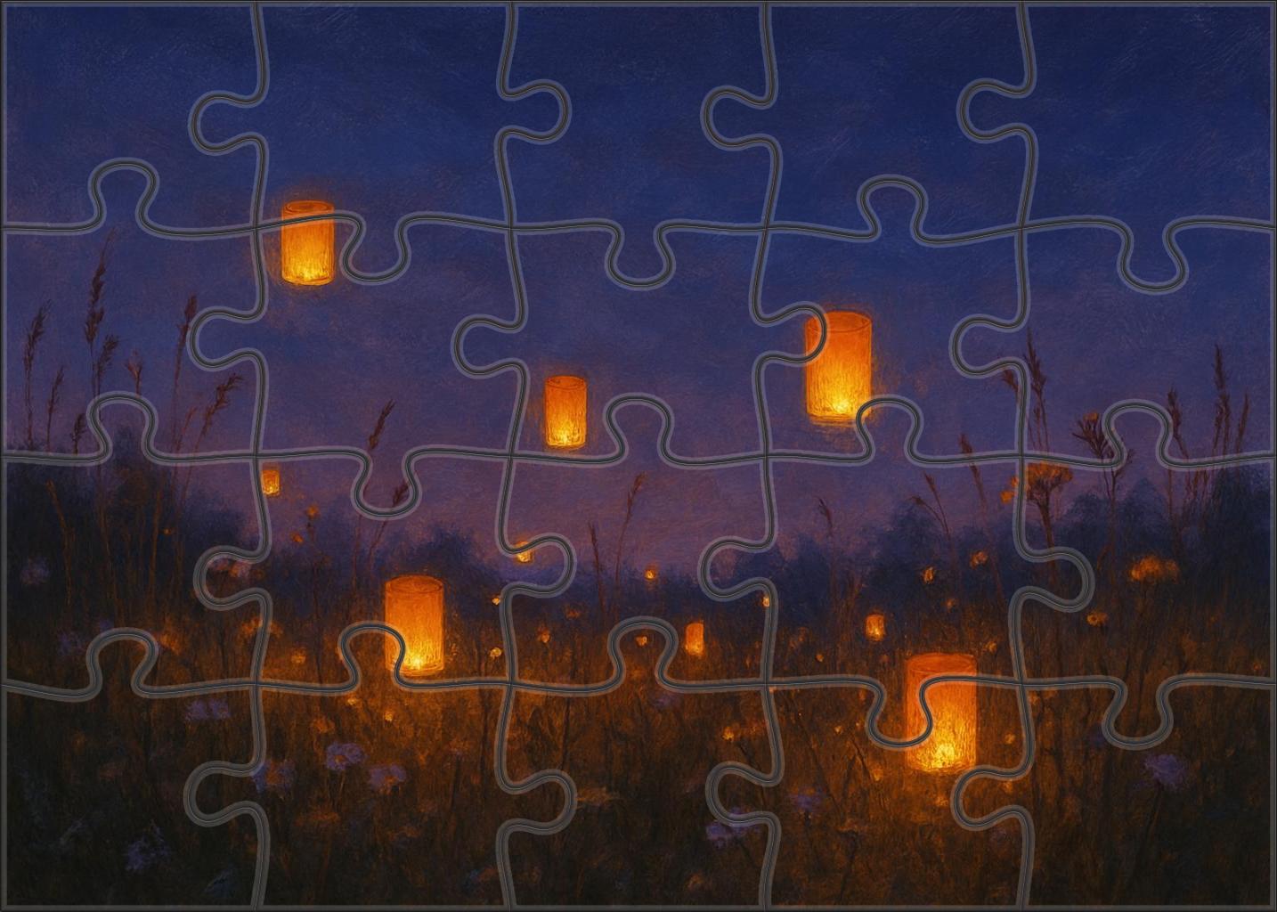 Luminous Lantern Meadow Puzzle Challenge