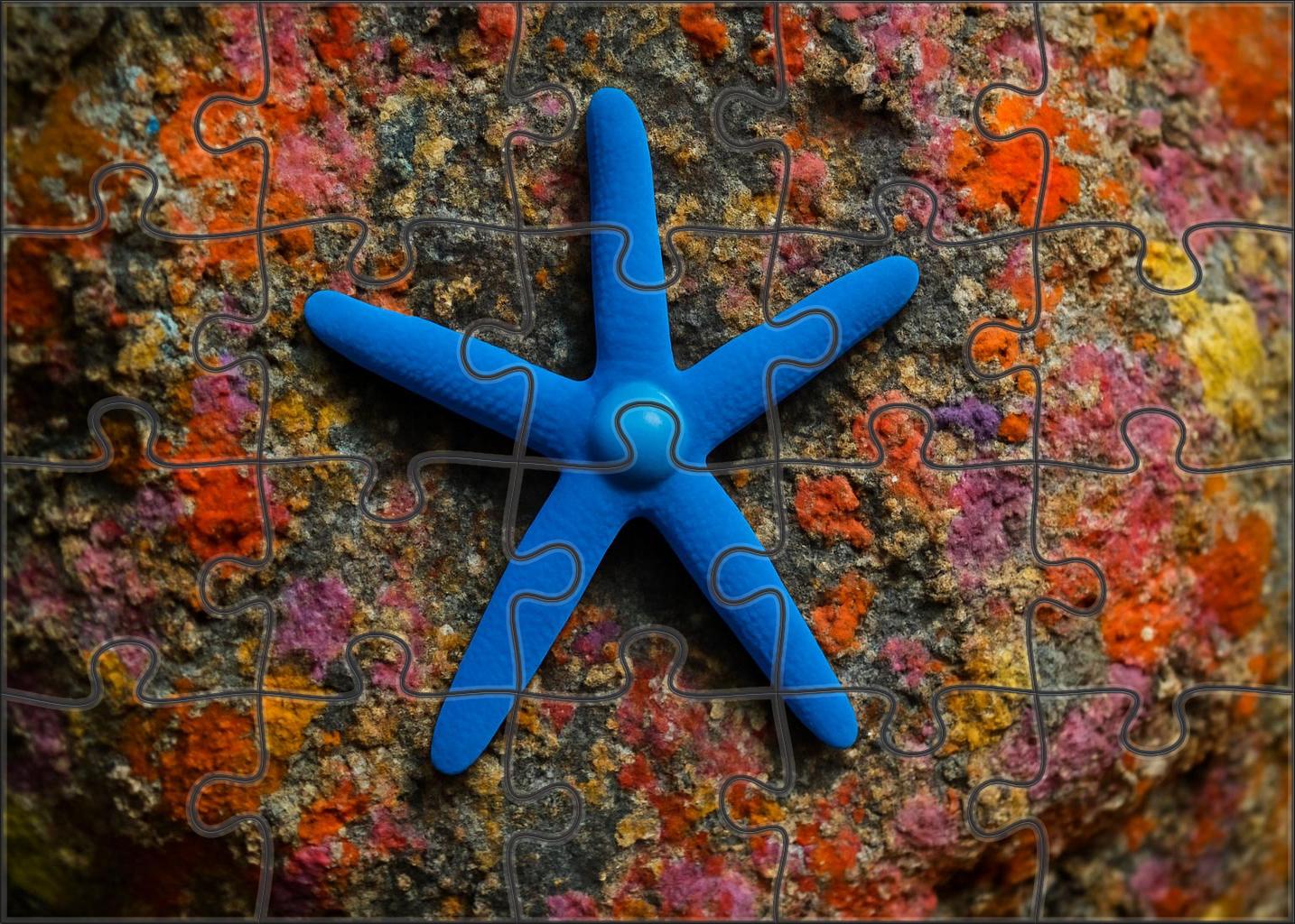 Sapphire Orb Starfish Iridescent Echinoderm Collector 200 Piece Puzzle