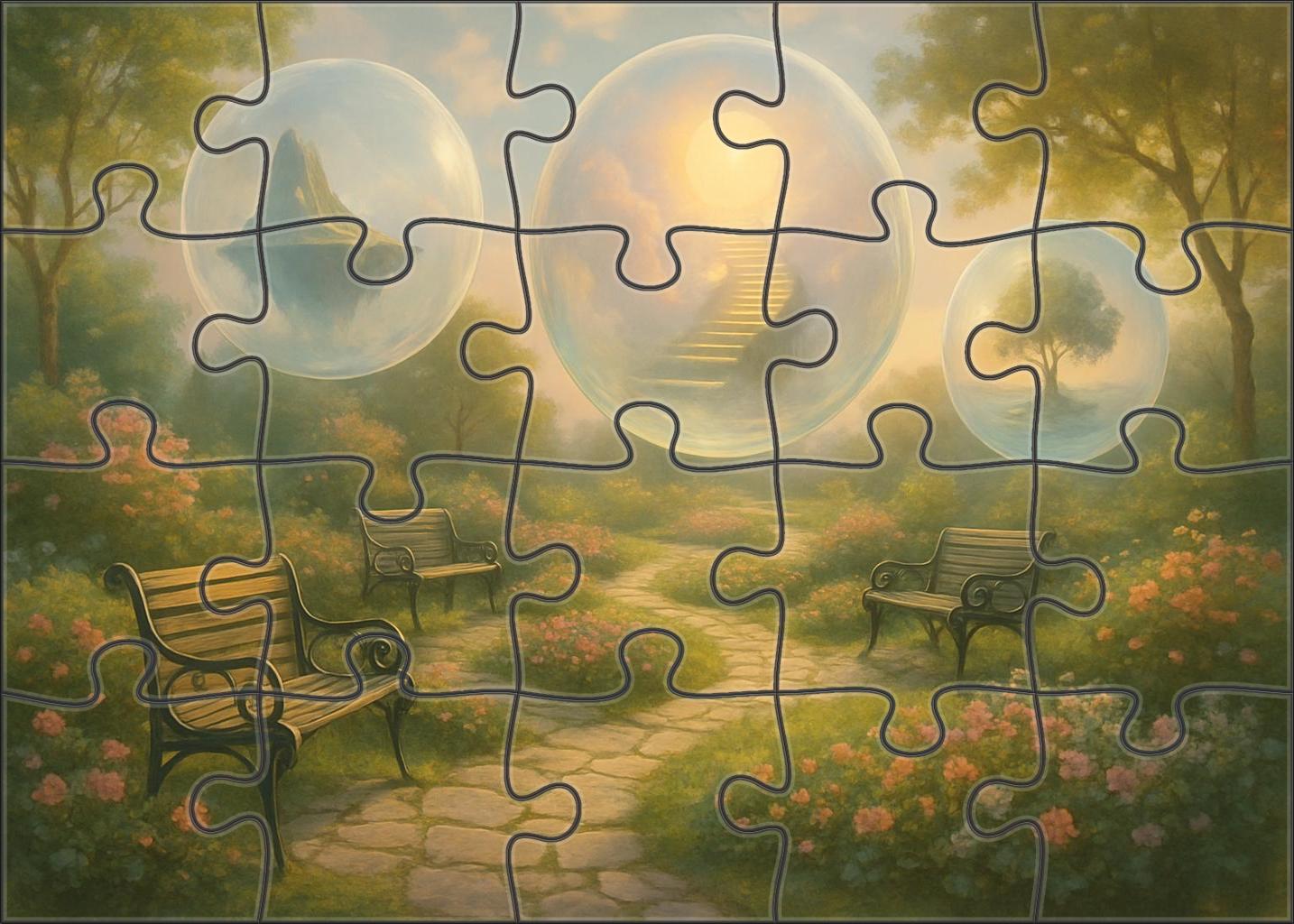 The Garden Of Floating Echoes Puzzle For Adults