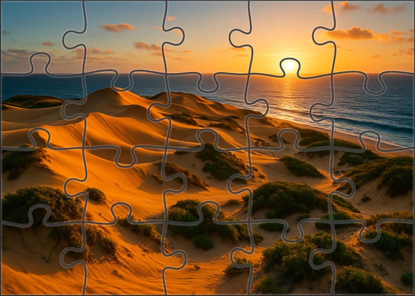 Amber Sand Dunes Puzzle For Kids