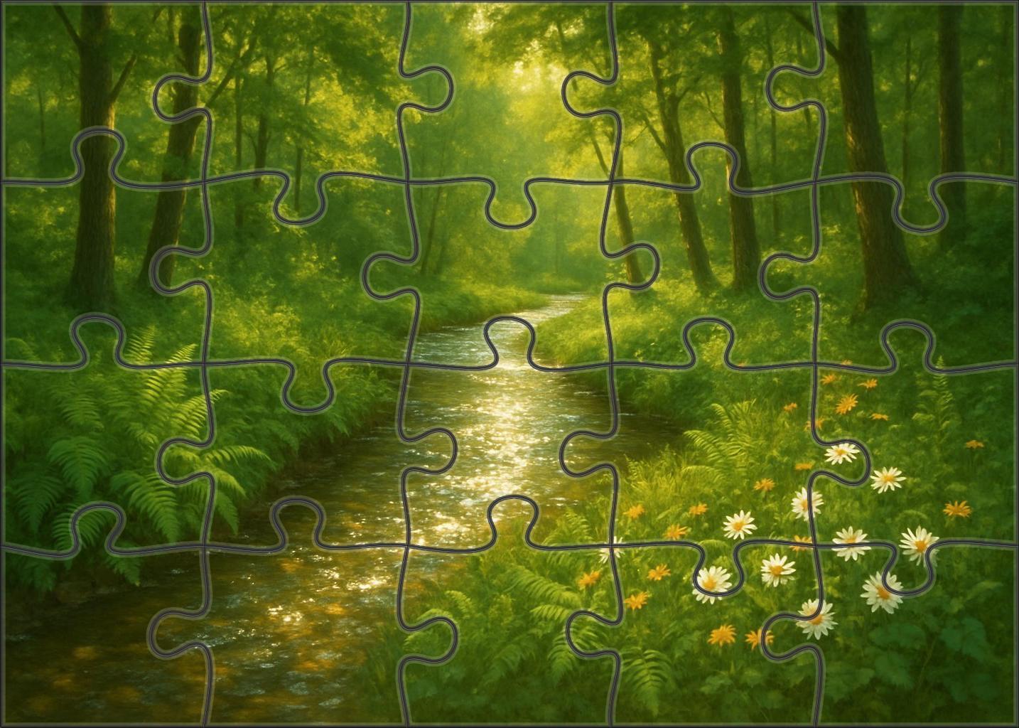 Shimmering Creekwood Glimmer Large Format Puzzle