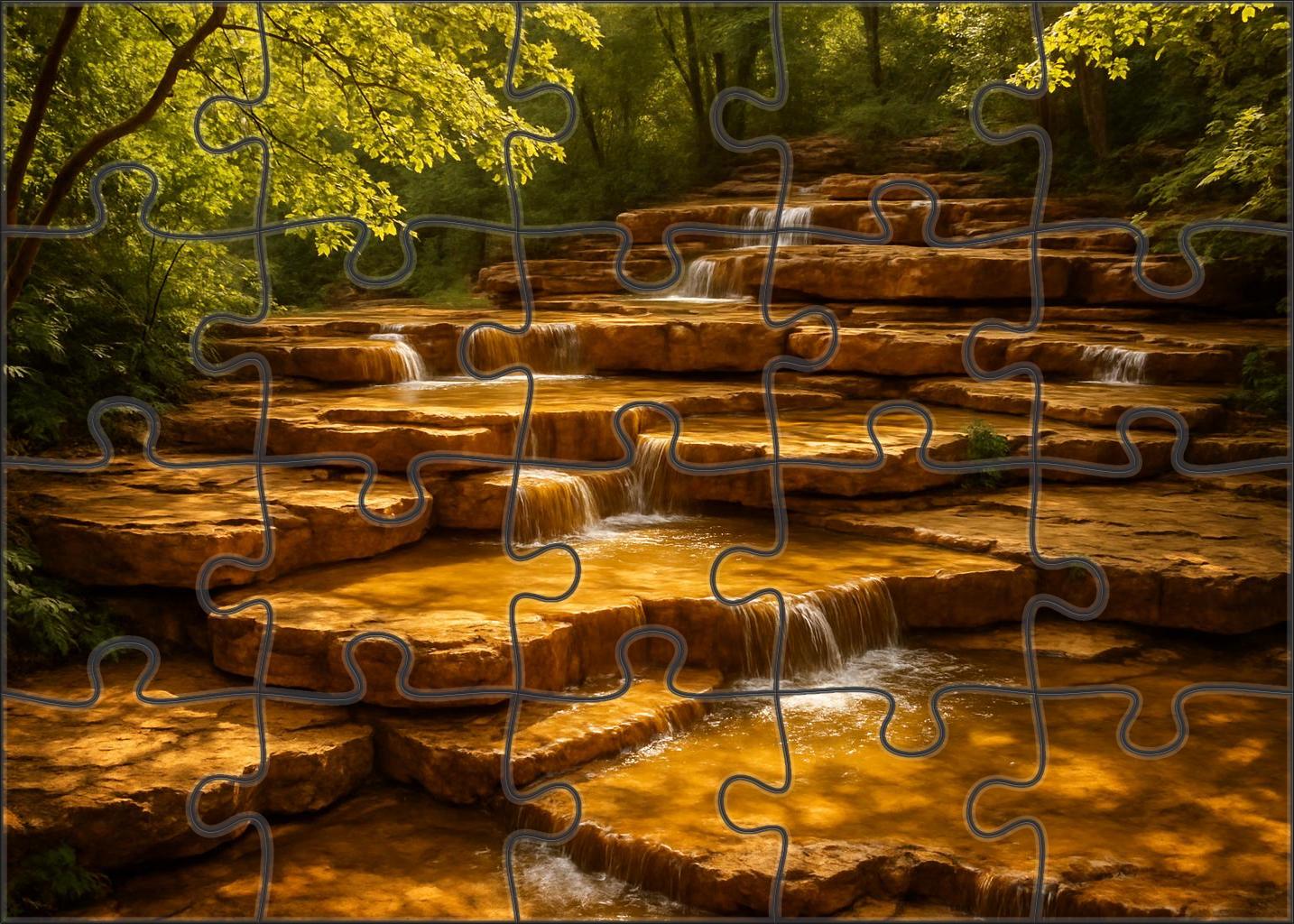 Amber Staircase Falls Challenging Puzzles