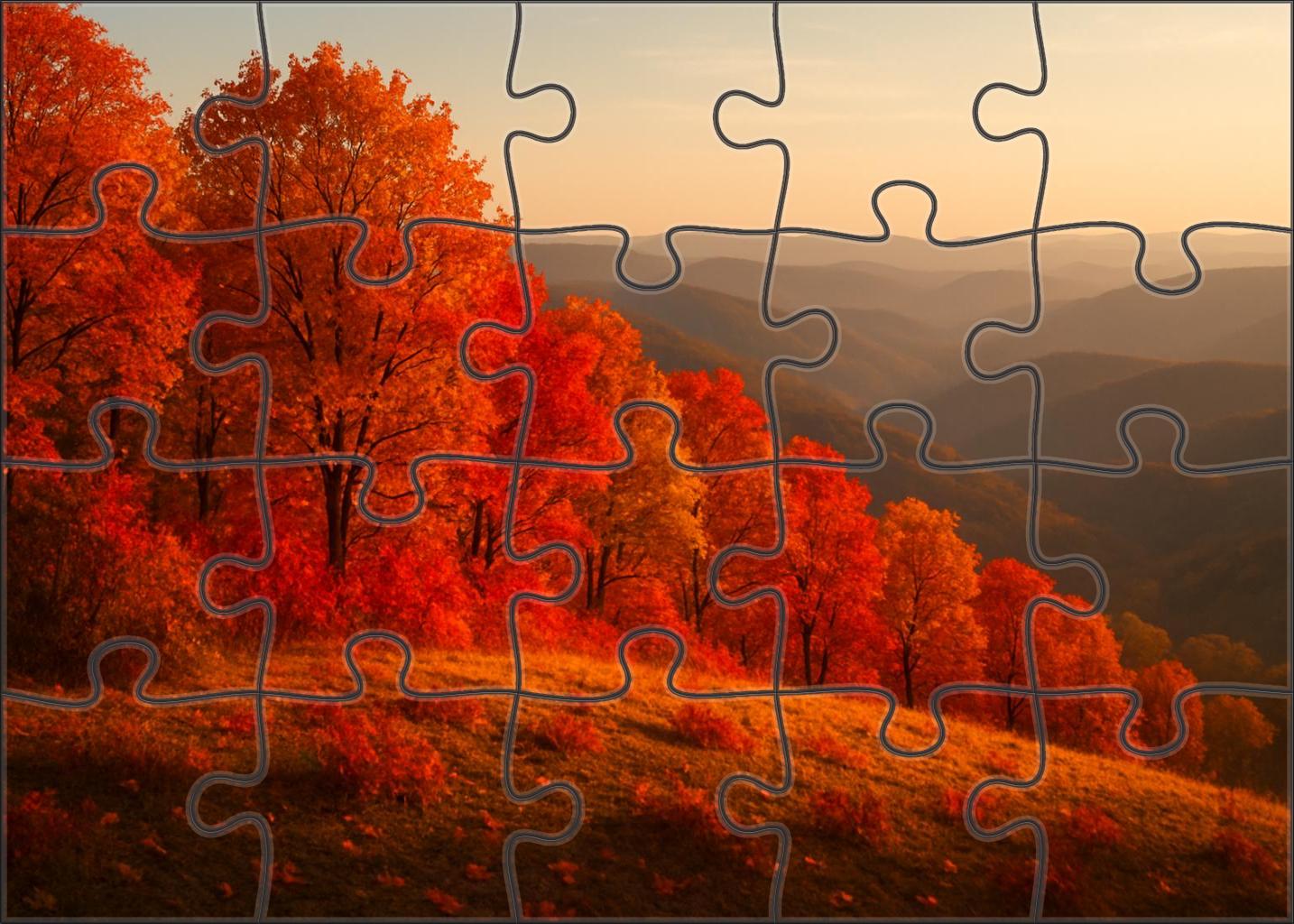 Golden Autumn Ridge Puzzle Collection