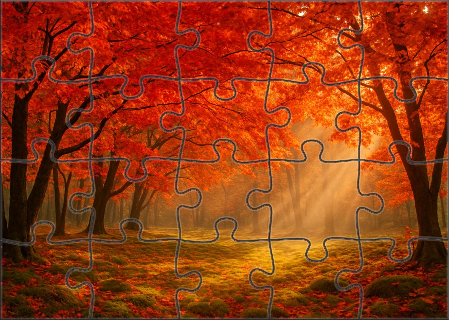 Crimson Leafed Dell 300 Piece Puzzle