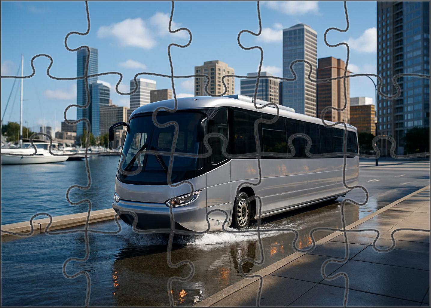 Hybrid Electric Amphibious Bus Puzzle Collection