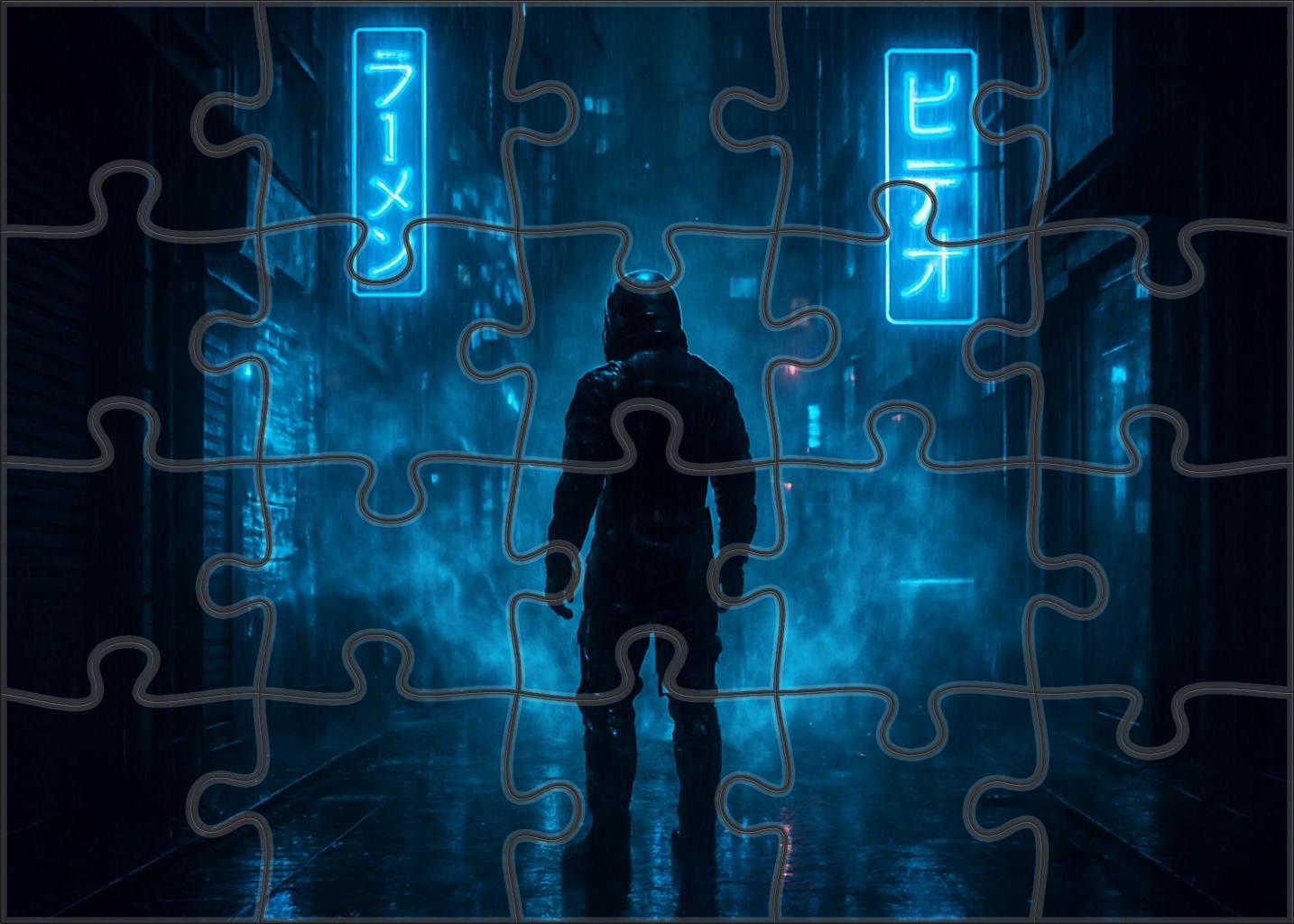 Gothic Cyber Horror Aesthetic Unique Puzzle Design