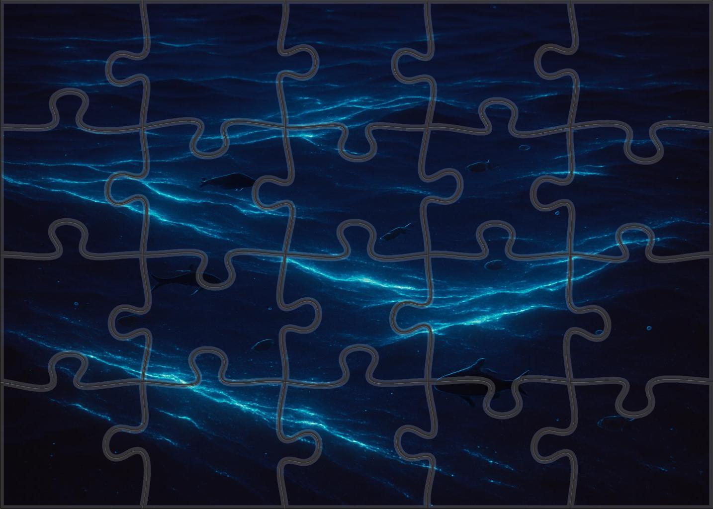 Bioluminescent Night Drift 1000 Piece Puzzle