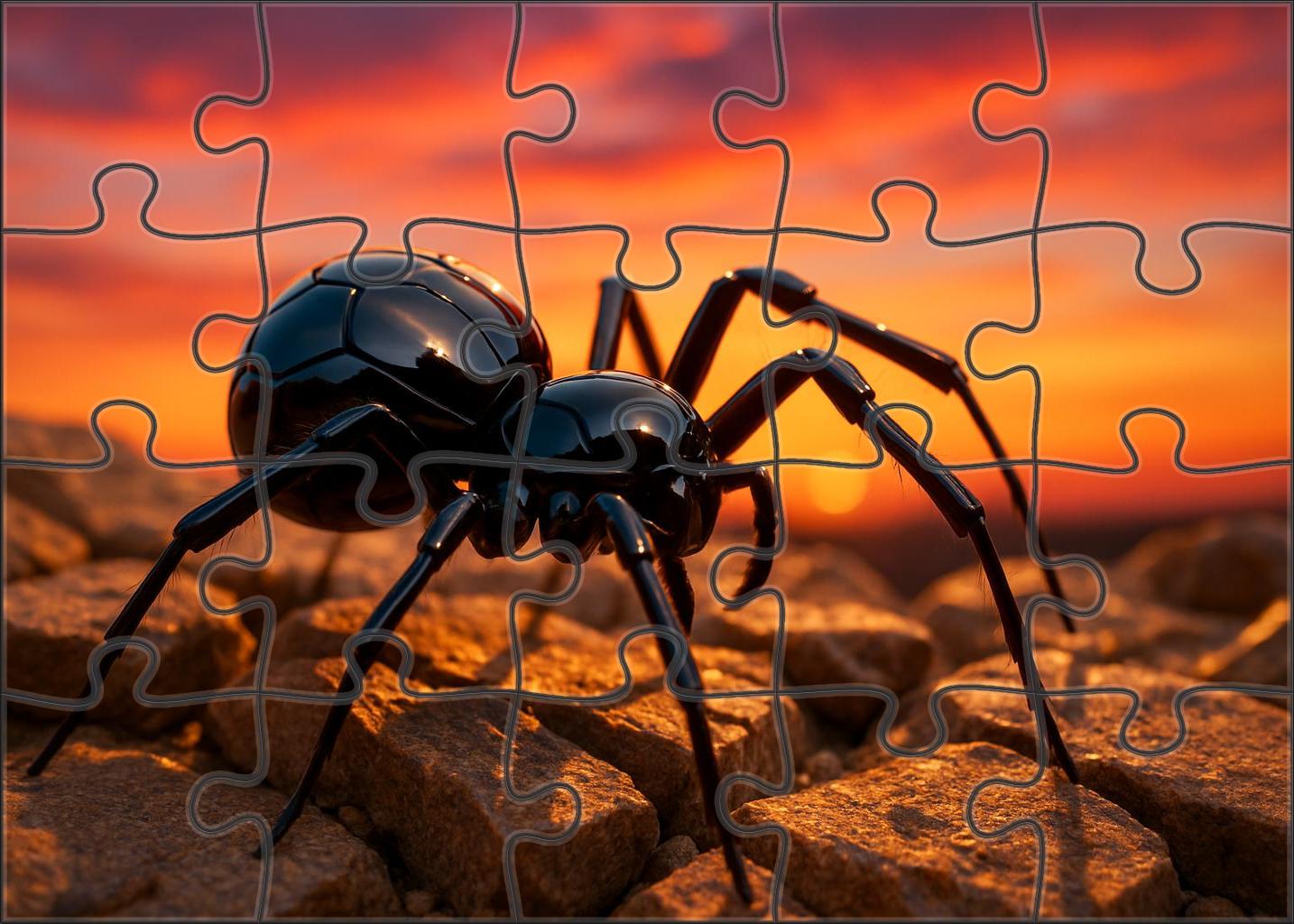 Obsidian Sprawler Desert-dwelling Arachnid With Reflective Armor 50 Piece Puzzle