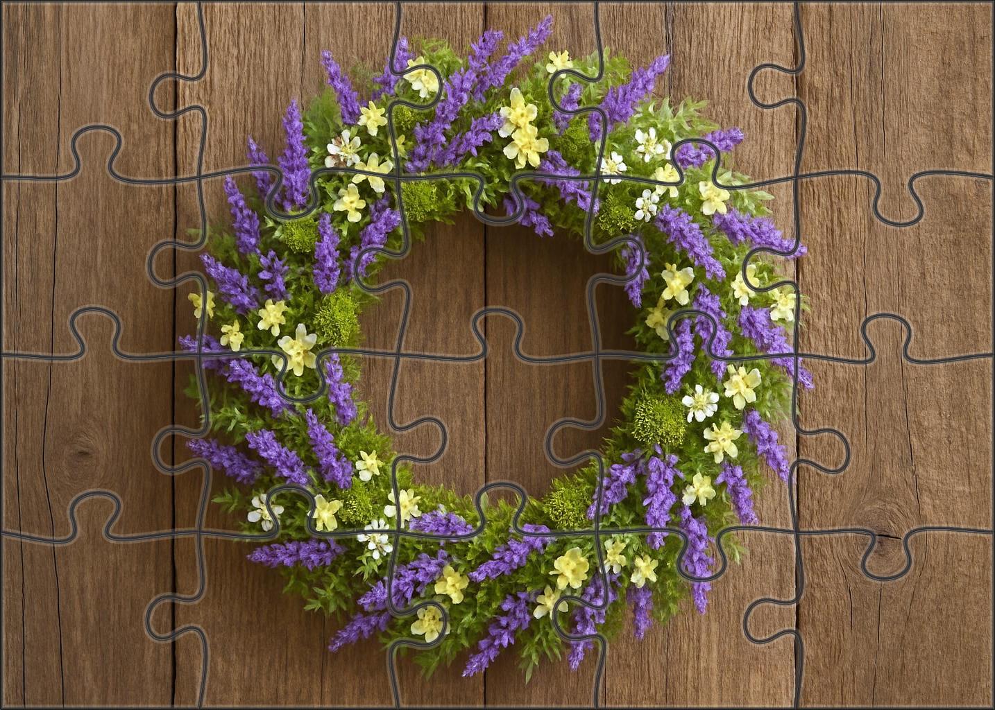 Wildwood Picnic Wreath 200 Piece Puzzle