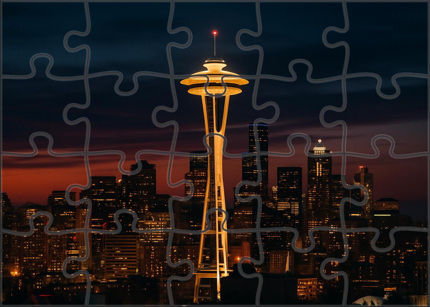 The Space Needle Seattle Usa Recognized By 6987 Globally As A Symbol Of Futuristic Design Unique Puzzle Design