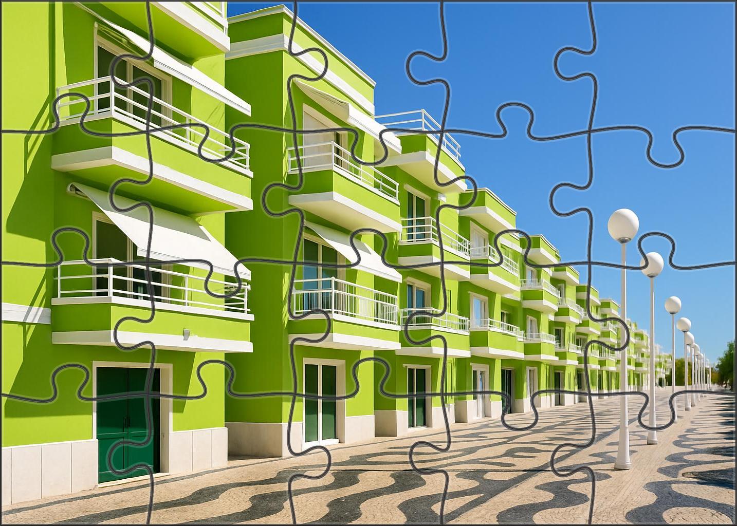 Lime Terrace Promenade 100 Piece Puzzle