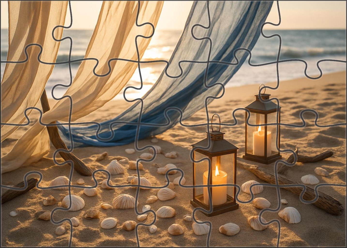Sunlit Coastal Breeze Custom Jigsaw Puzzle