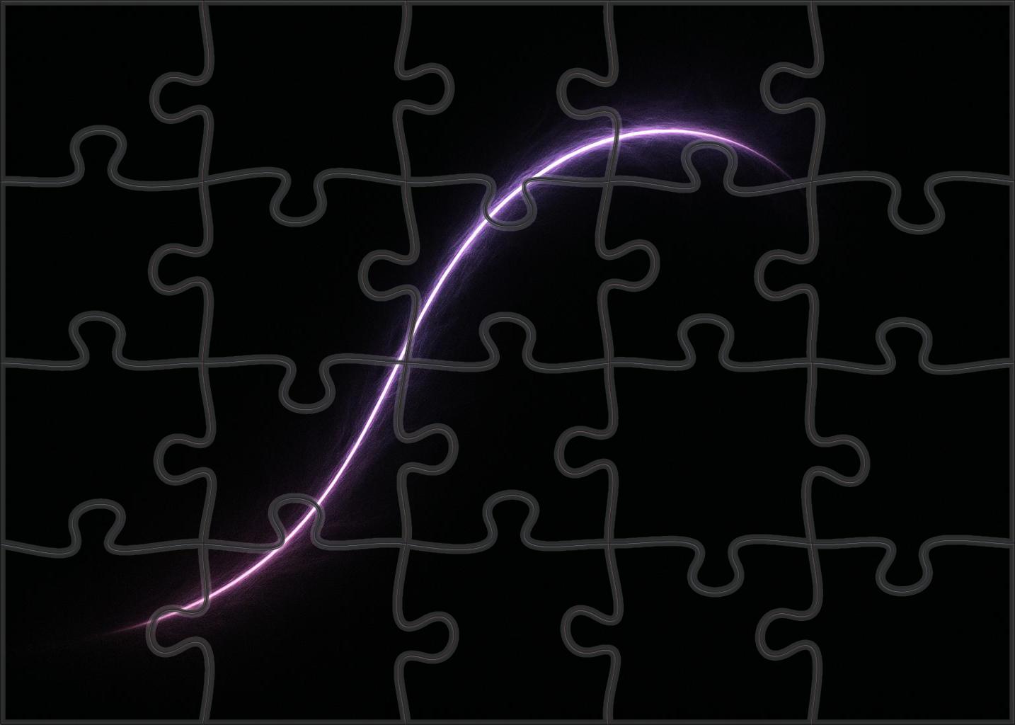 Glowing Plasma Filament 200 Piece Puzzle