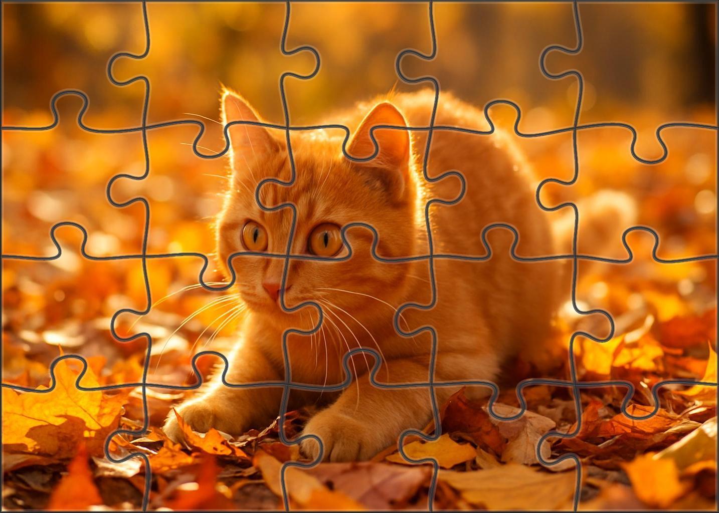 Golden Glimmer Shimmering Yellow-orange Shorthair With Playful Heart Challenging Puzzles