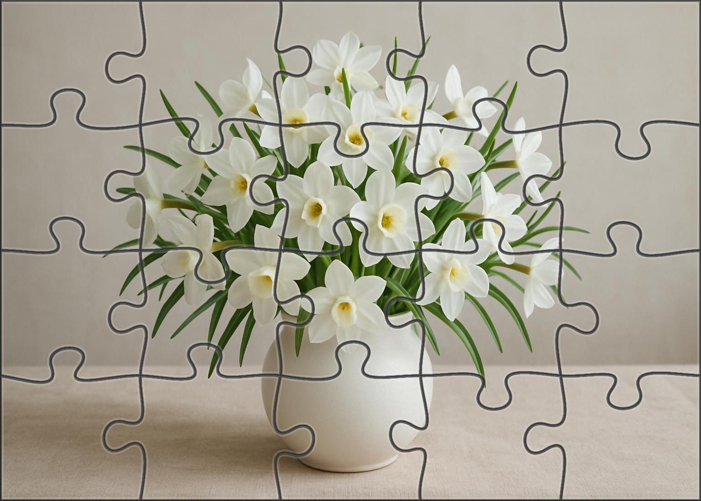 Ivory Elegance Vase Display Challenging Puzzles