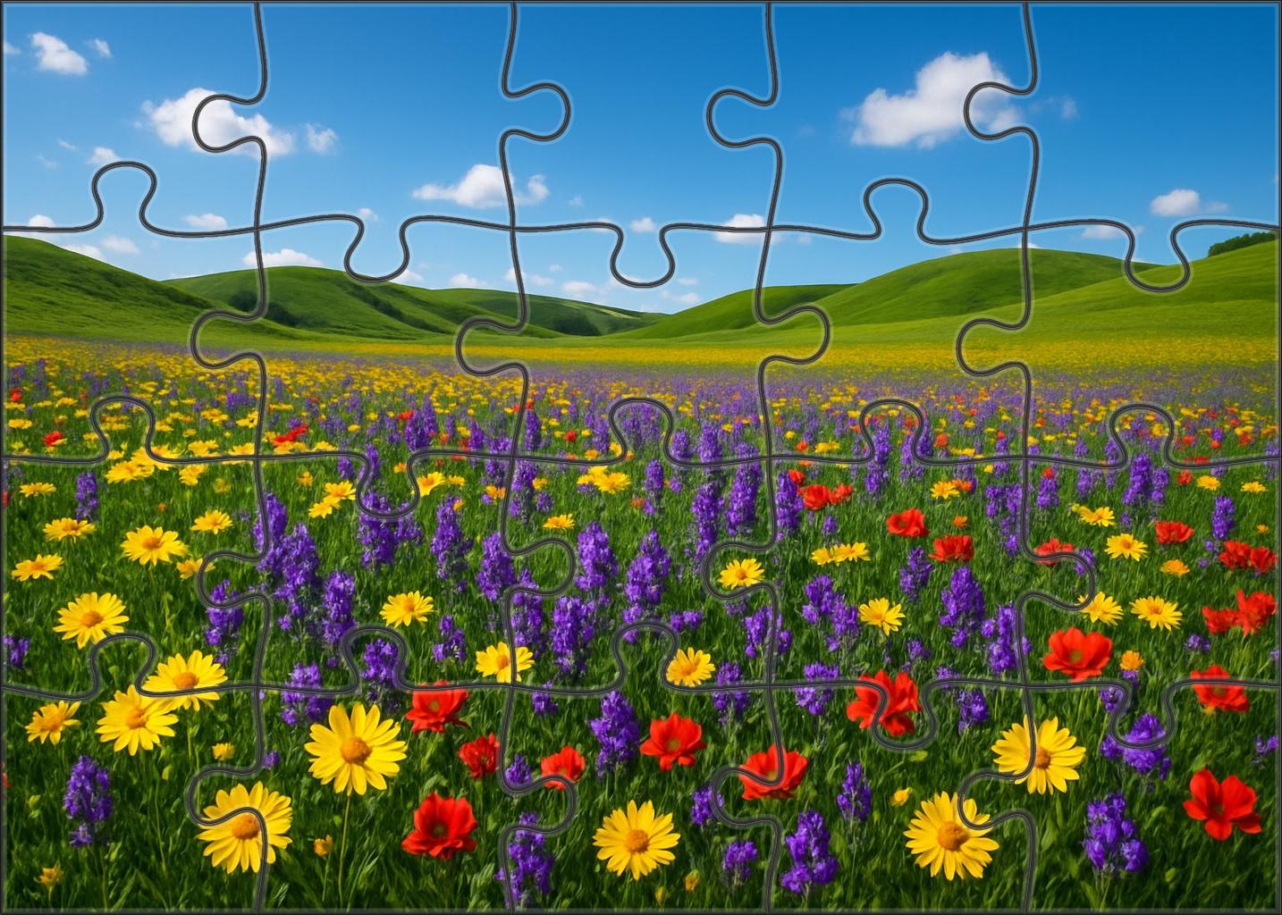 Wildflower Meadow Vista 100 Piece Puzzle