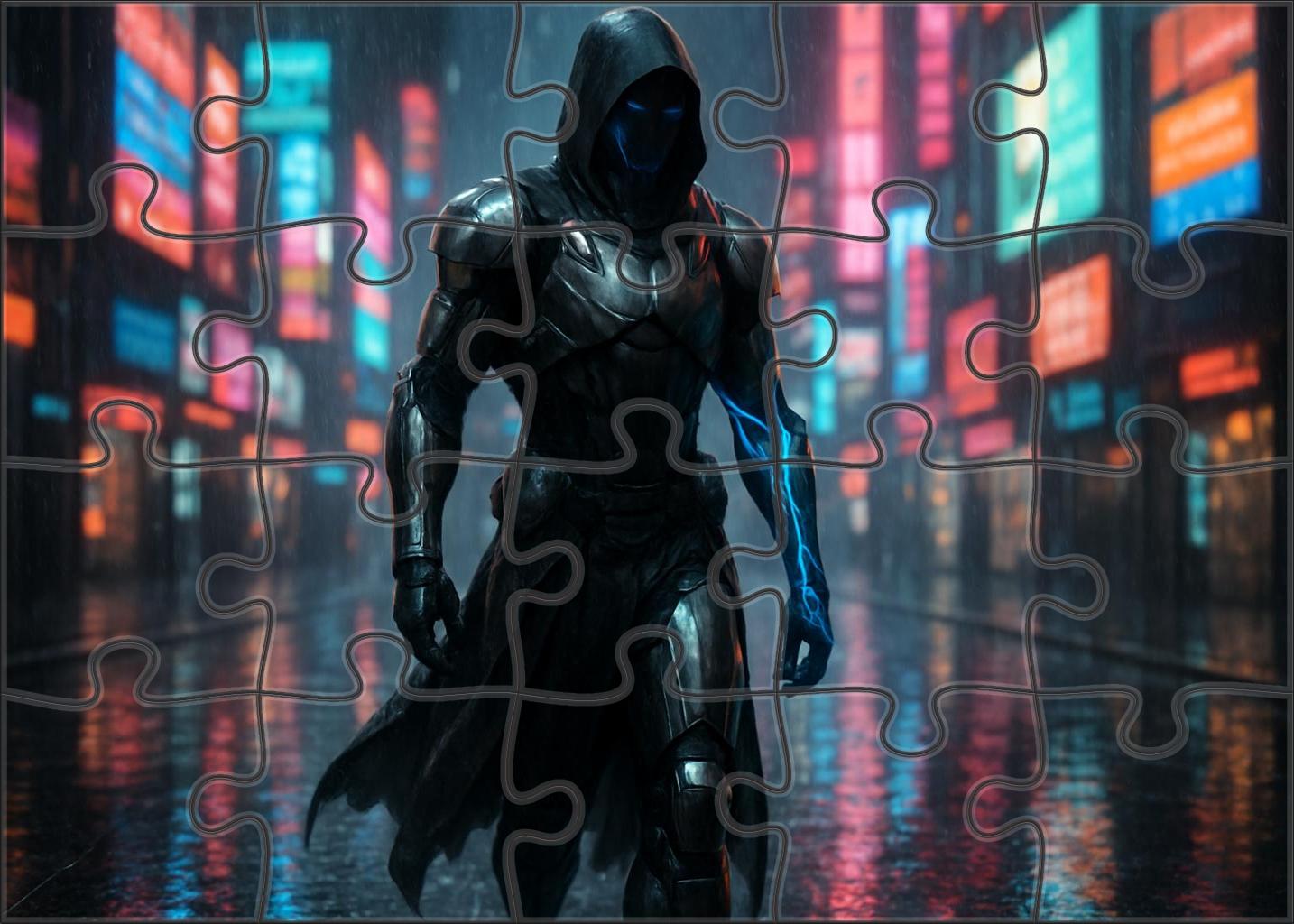 Urban Streetwear Cyber Gladiator Futuristic Combat Style Puzzle Collection