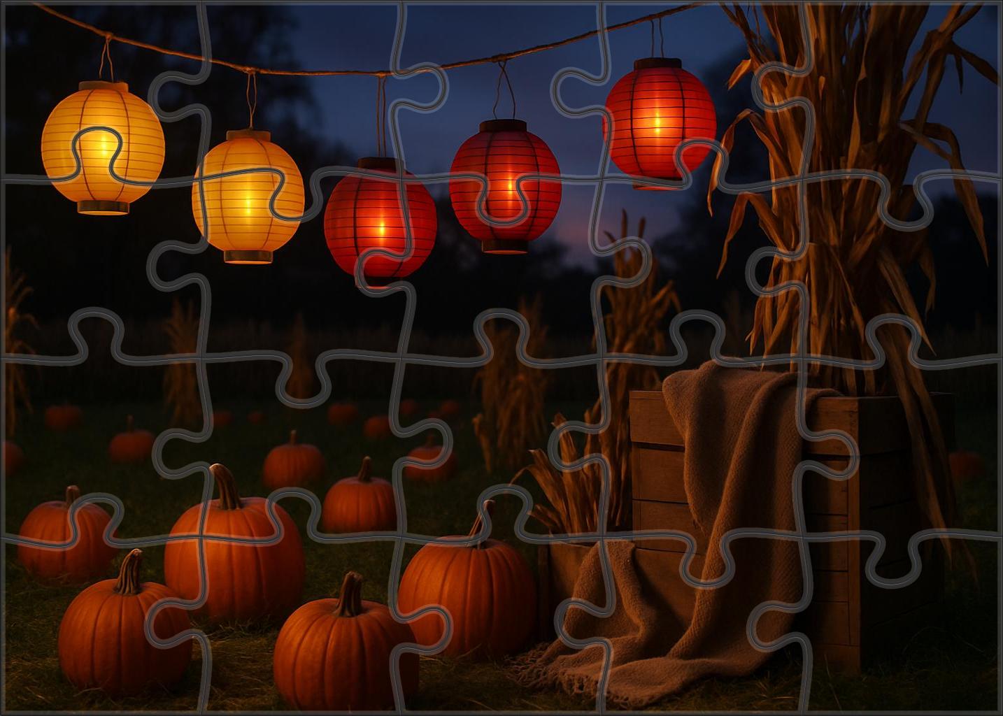 Evening Harvest Lanterns 300 Piece Puzzle